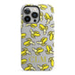 Personalised Banana Initials Clear iPhone 13 Pro Full Wrap 3D Tough Case