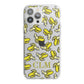 Personalised Banana Initials Clear iPhone 13 Pro Max TPU Impact Case with White Edges