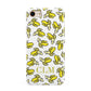 Personalised Banana Initials Clear iPhone 8 3D Tough Case on Gold Phone