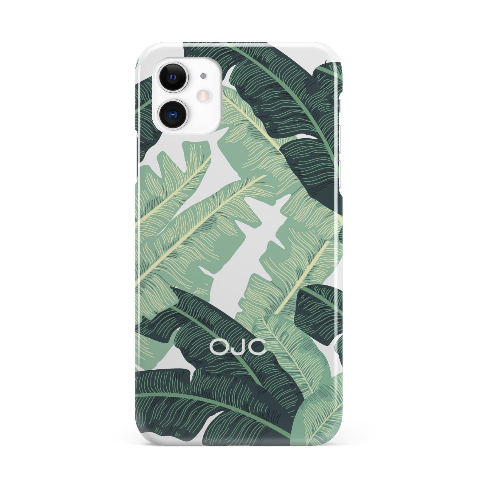Personalised Banana Leaves iPhone 11 3D Snap Case