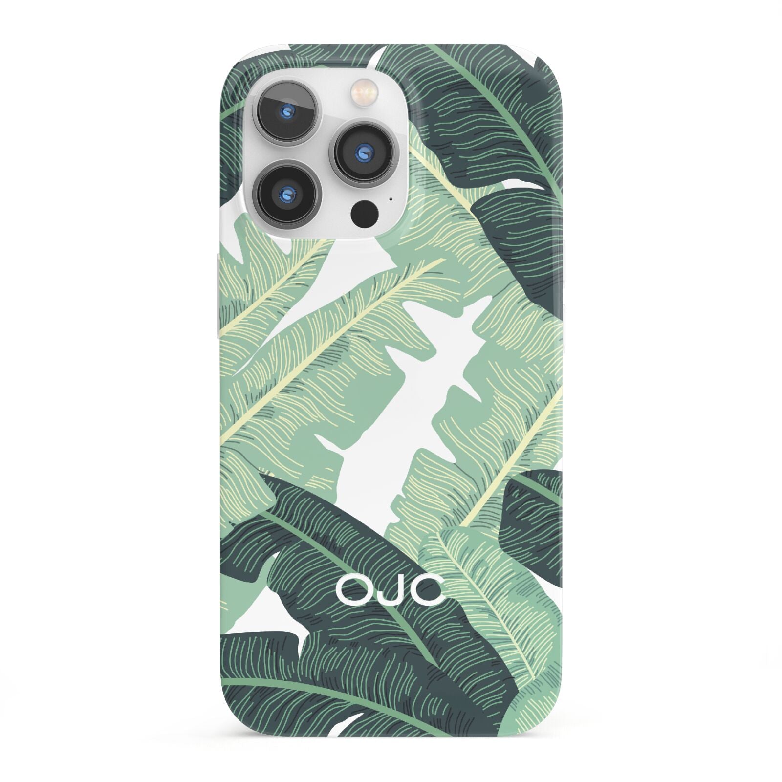 Personalised Banana Leaves iPhone 13 Pro Full Wrap 3D Snap Case