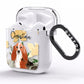 Personalised Basset Hound Dog AirPods Clear Case Side Image