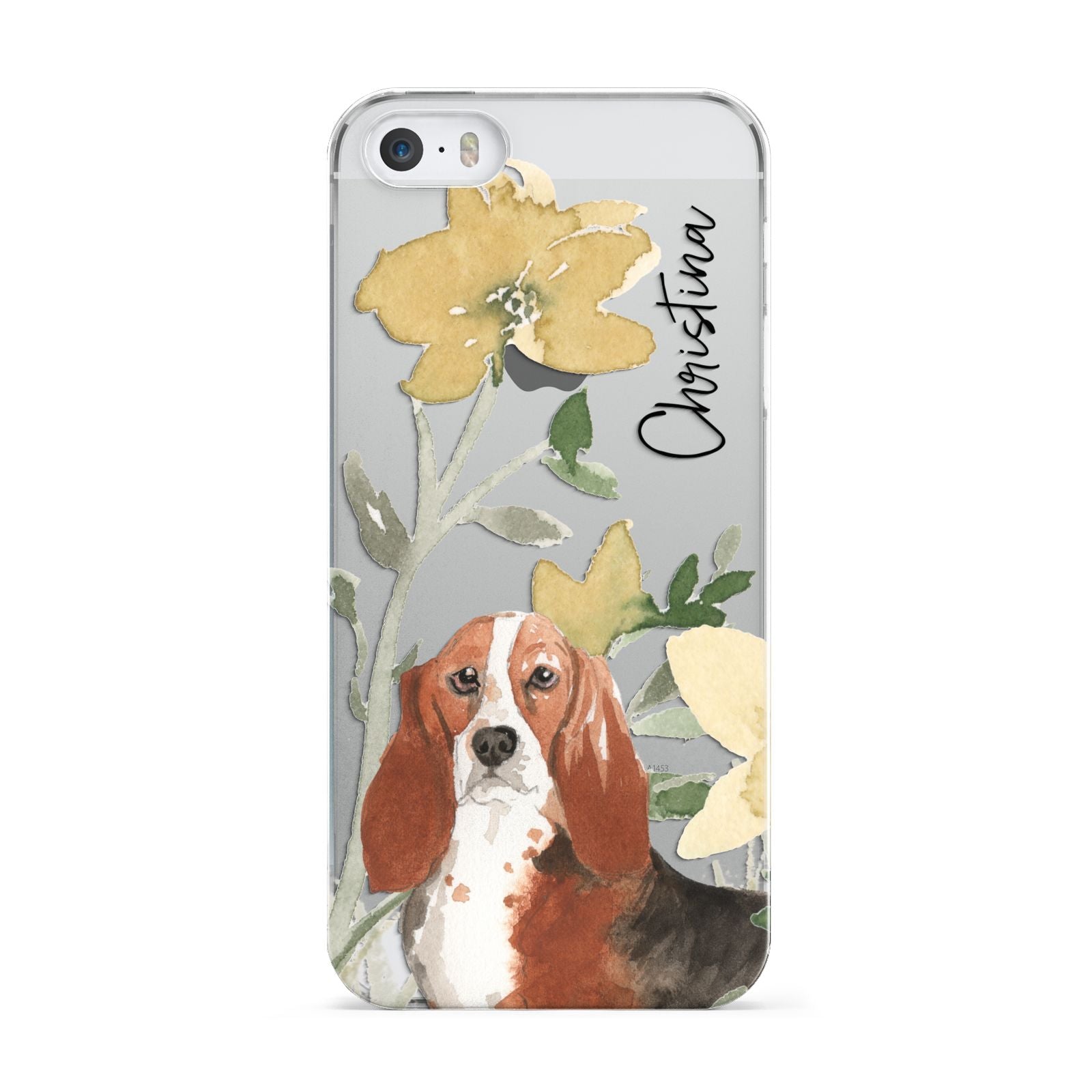 Personalised Basset Hound Dog Apple iPhone 5 Case
