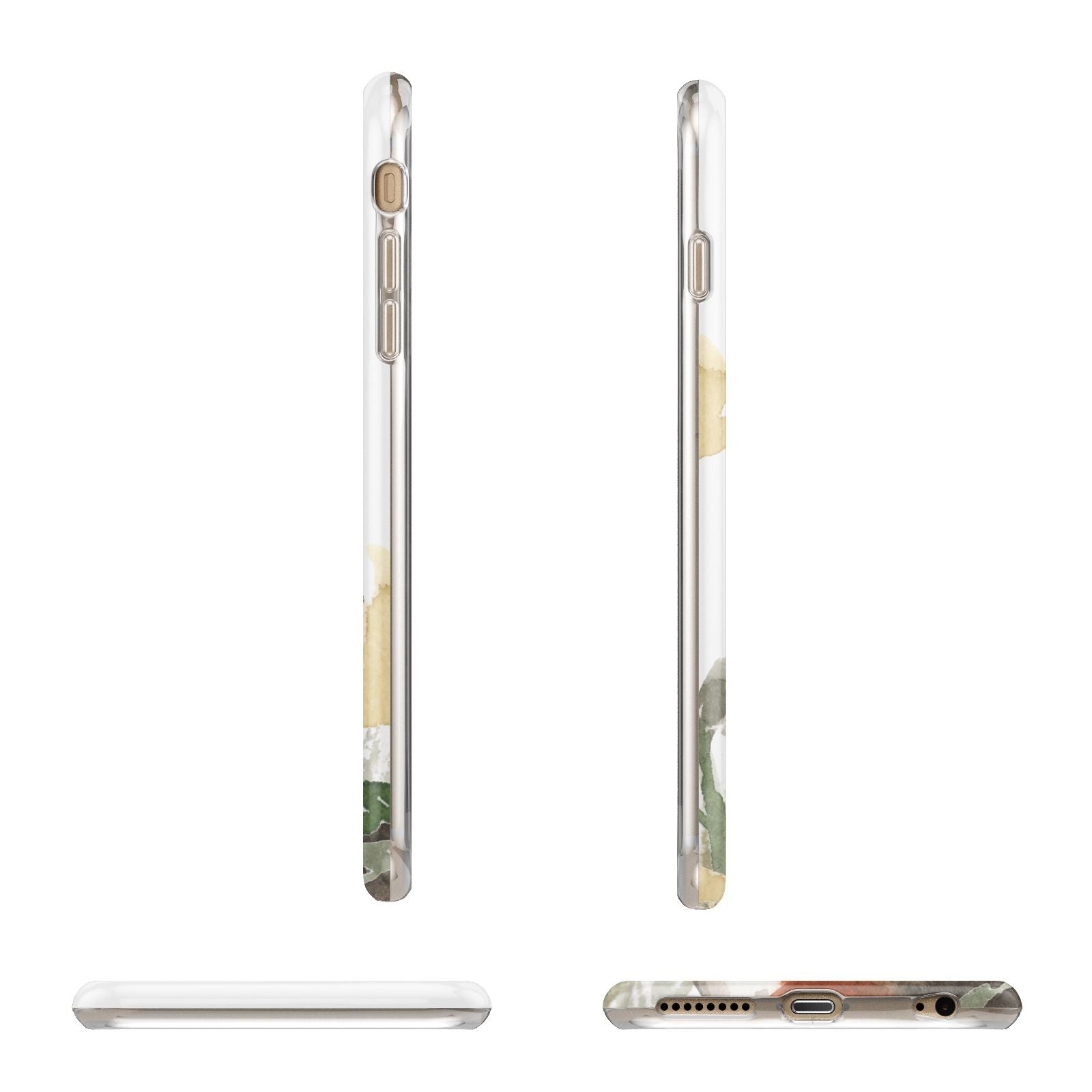 Personalised Basset Hound Dog Apple iPhone 6 Plus 3D Wrap Tough Case Alternative Image Angles