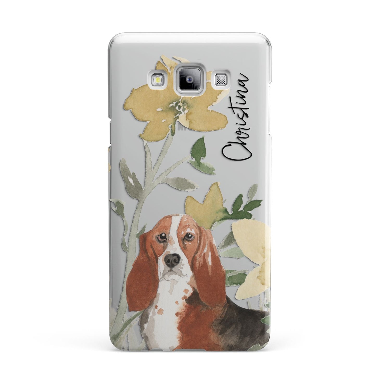 Personalised Basset Hound Dog Samsung Galaxy A7 2015 Case