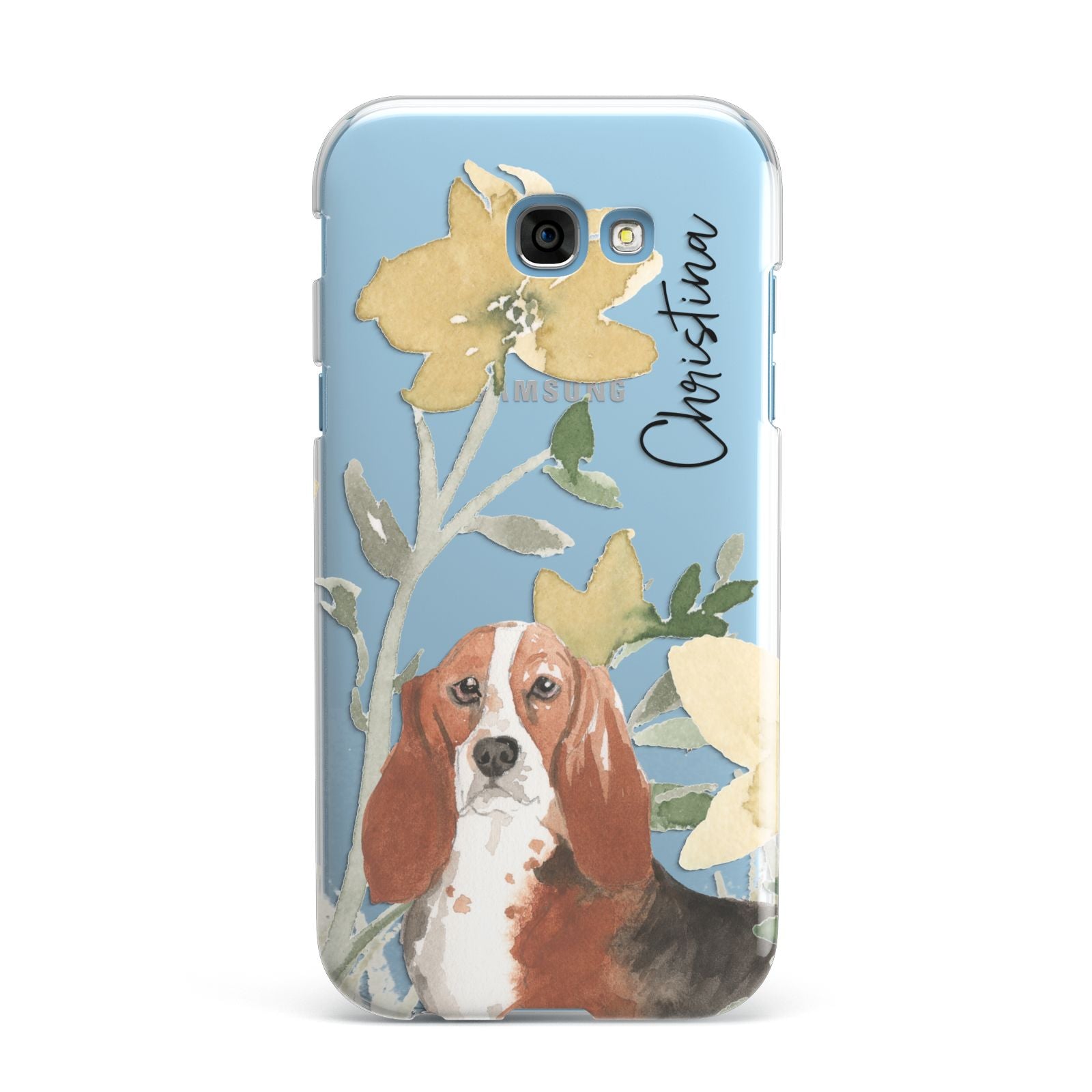 Personalised Basset Hound Dog Samsung Galaxy A7 2017 Case