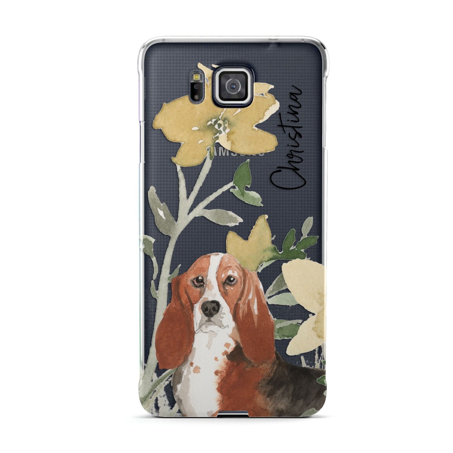 Personalised Basset Hound Dog Samsung Galaxy Alpha Case