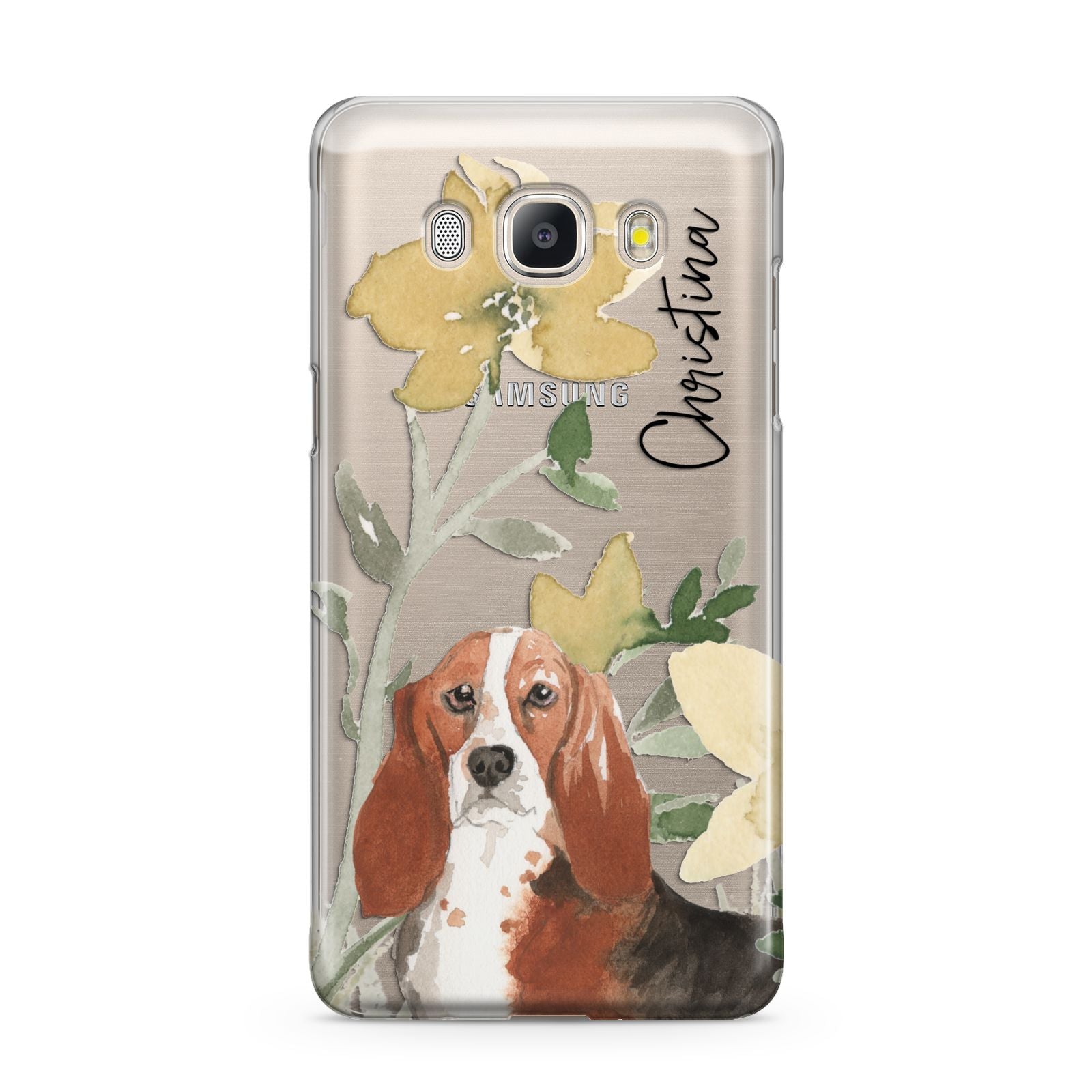 Personalised Basset Hound Dog Samsung Galaxy J5 2016 Case