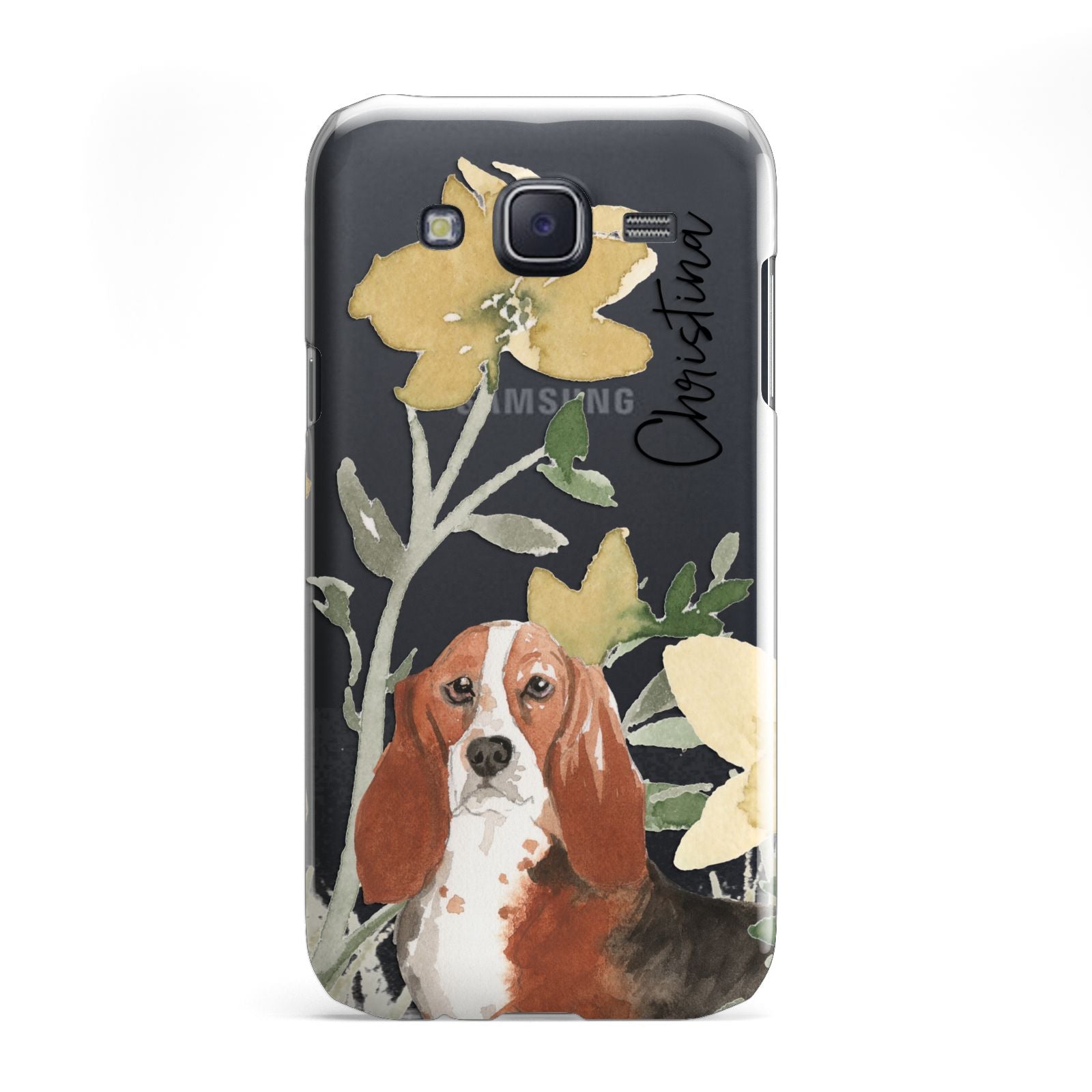 Personalised Basset Hound Dog Samsung Galaxy J5 Case