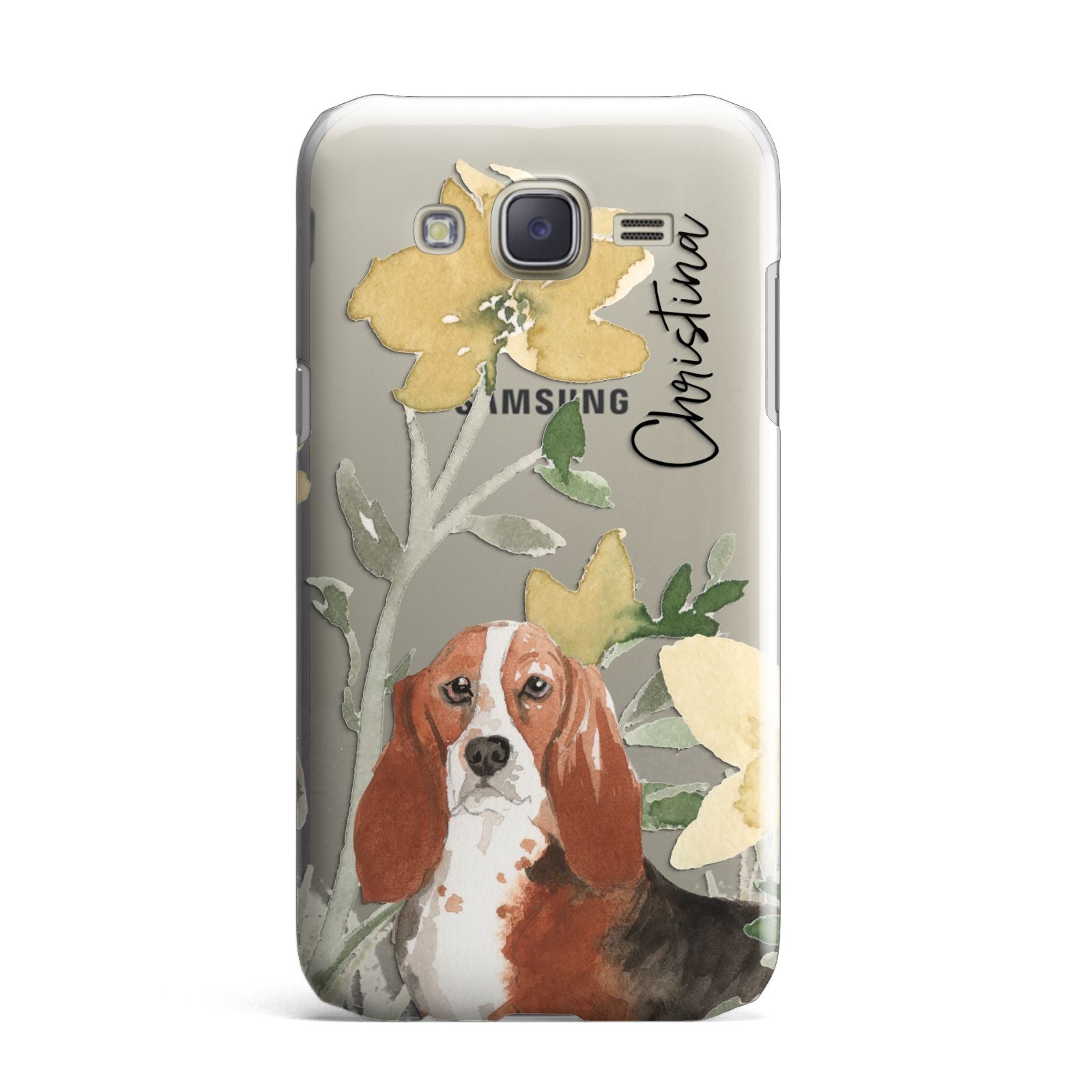 Personalised Basset Hound Dog Samsung Galaxy J7 Case
