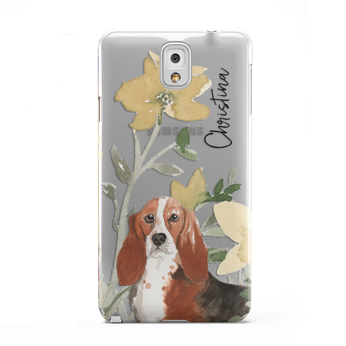 Personalised Basset Hound Dog Samsung Galaxy Note 3 Case