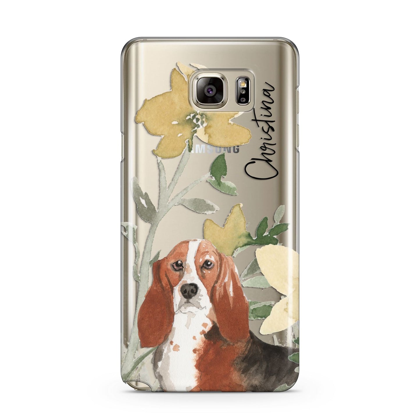 Personalised Basset Hound Dog Samsung Galaxy Note 5 Case