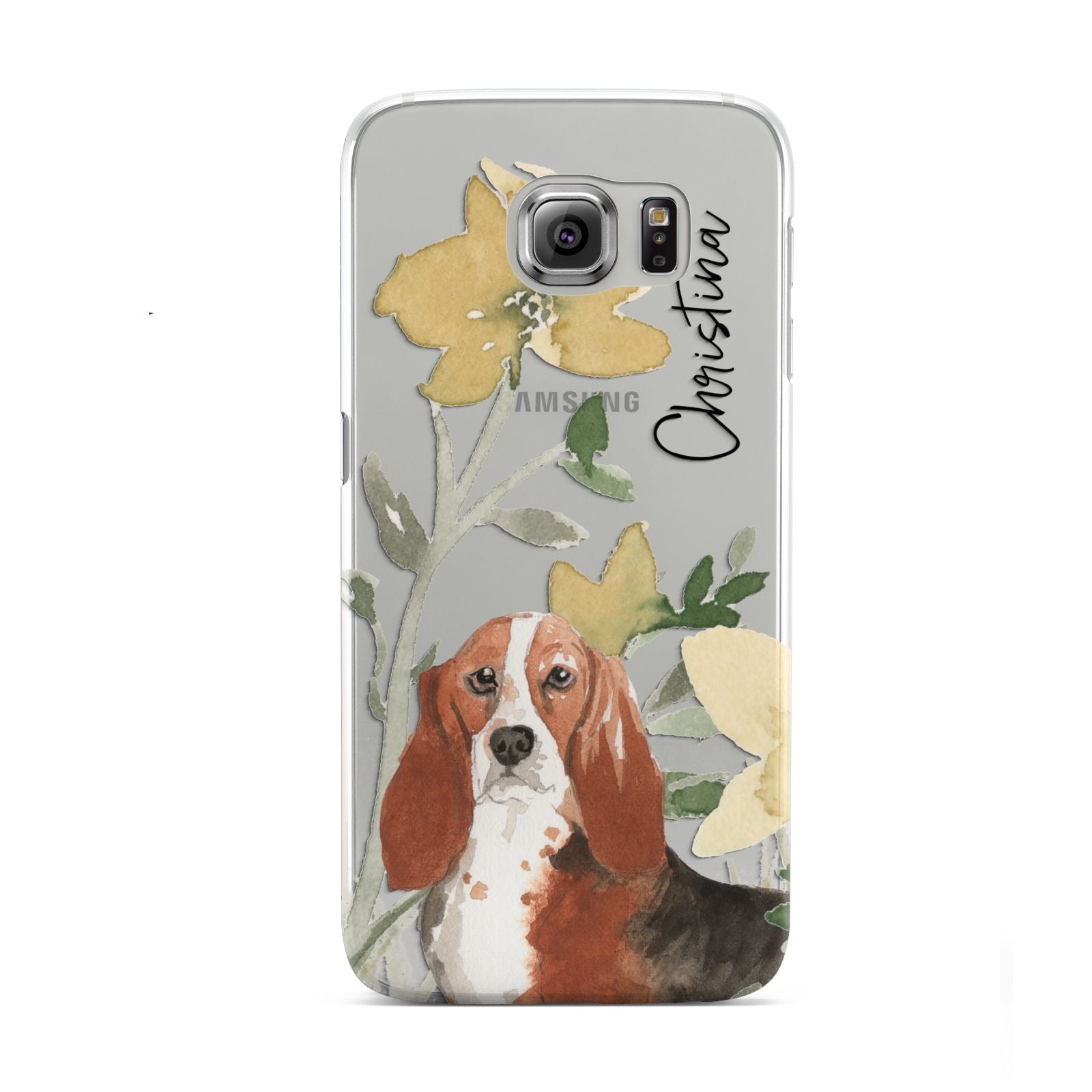 Personalised Basset Hound Dog Samsung Galaxy S6 Case