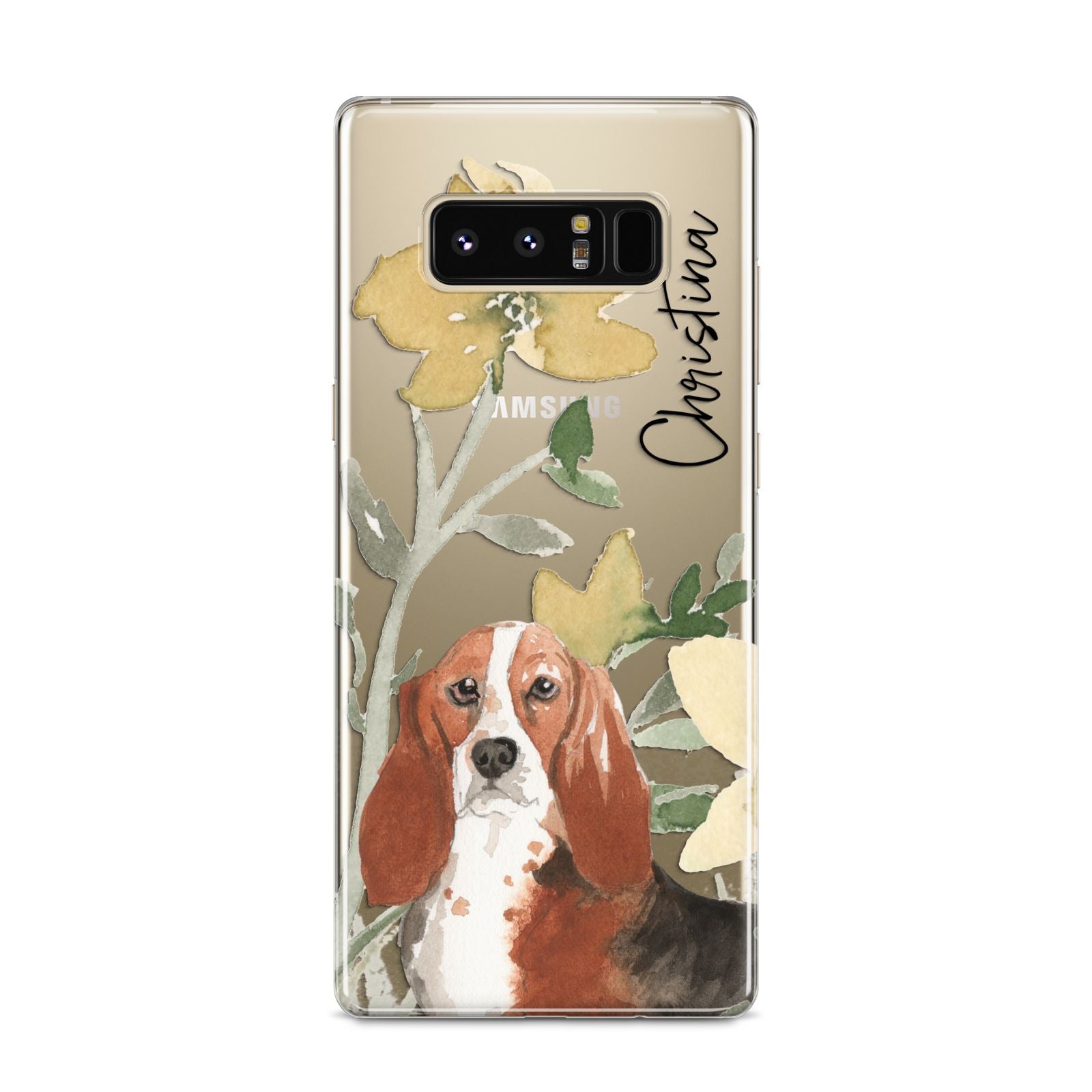 Personalised Basset Hound Dog Samsung Galaxy S8 Case