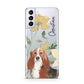 Personalised Basset Hound Dog Samsung S21 Plus Phone Case