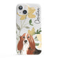 Personalised Basset Hound Dog iPhone 13 Full Wrap 3D Snap Case