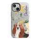 Personalised Basset Hound Dog iPhone 13 Mini Full Wrap 3D Tough Case