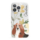 Personalised Basset Hound Dog iPhone 13 Pro Full Wrap 3D Snap Case