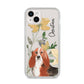 Personalised Basset Hound Dog iPhone 14 Plus Clear Tough Case Starlight
