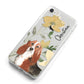 Personalised Basset Hound Dog iPhone 8 Bumper Case on Silver iPhone Alternative Image