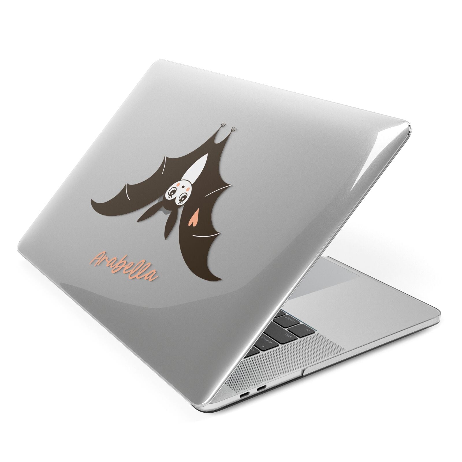 Personalised Bat With Name Apple MacBook Case Side View