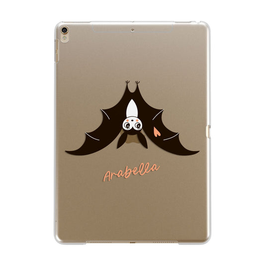 Personalised Bat With Name Apple iPad Gold Case