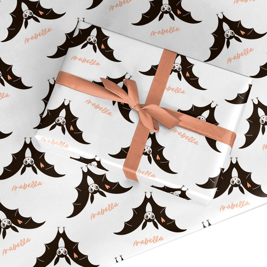 Personalised Bat With Name Custom Wrapping Paper
