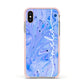 Personalised Bath Bomb Apple iPhone Xs Impact Case Pink Edge on Gold Phone