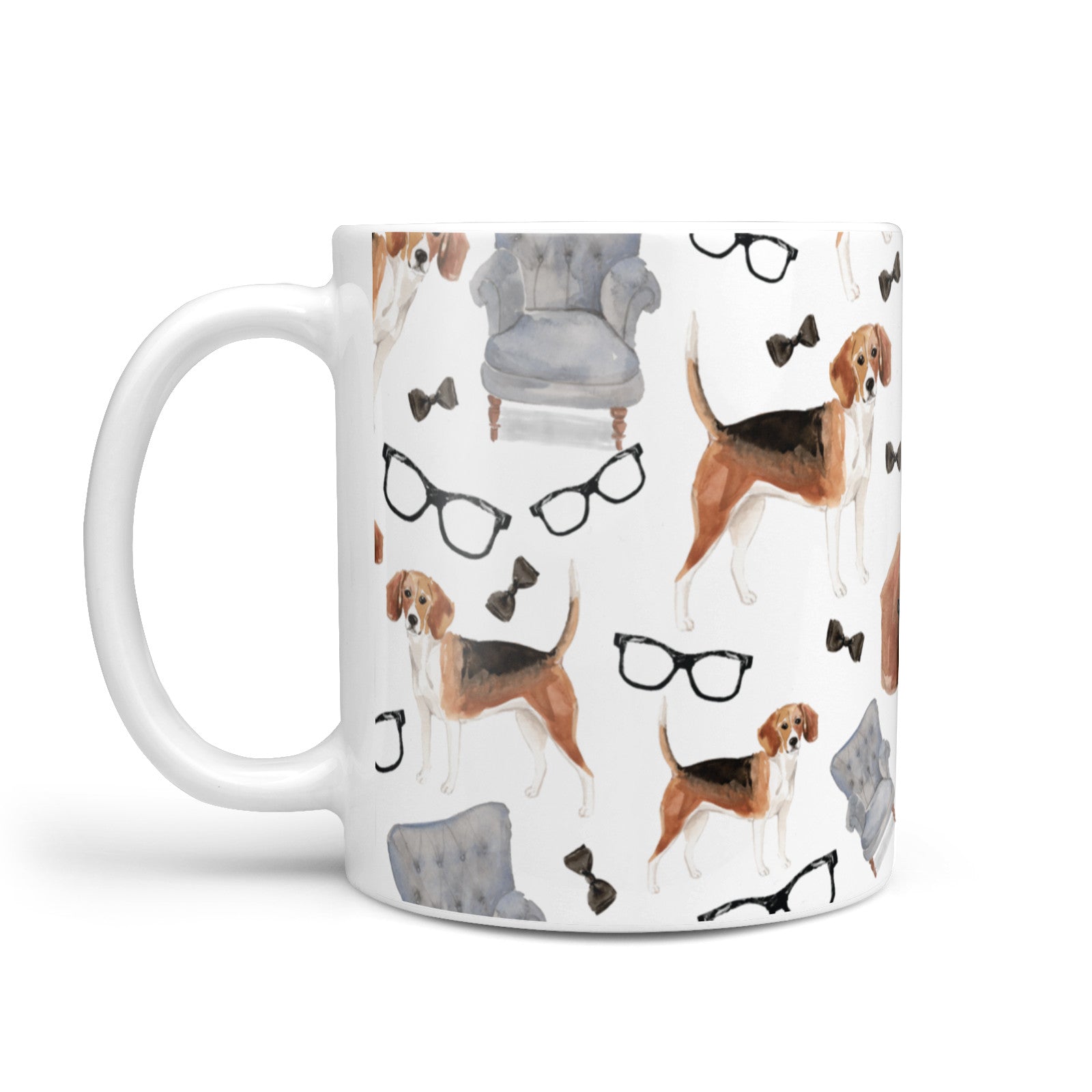 Personalised Beagle Dog 10oz Mug Alternative Image 1