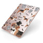 Personalised Beagle Dog Apple iPad Case on Rose Gold iPad Side View