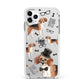 Personalised Beagle Dog Apple iPhone 11 Pro Max in Silver with White Impact Case