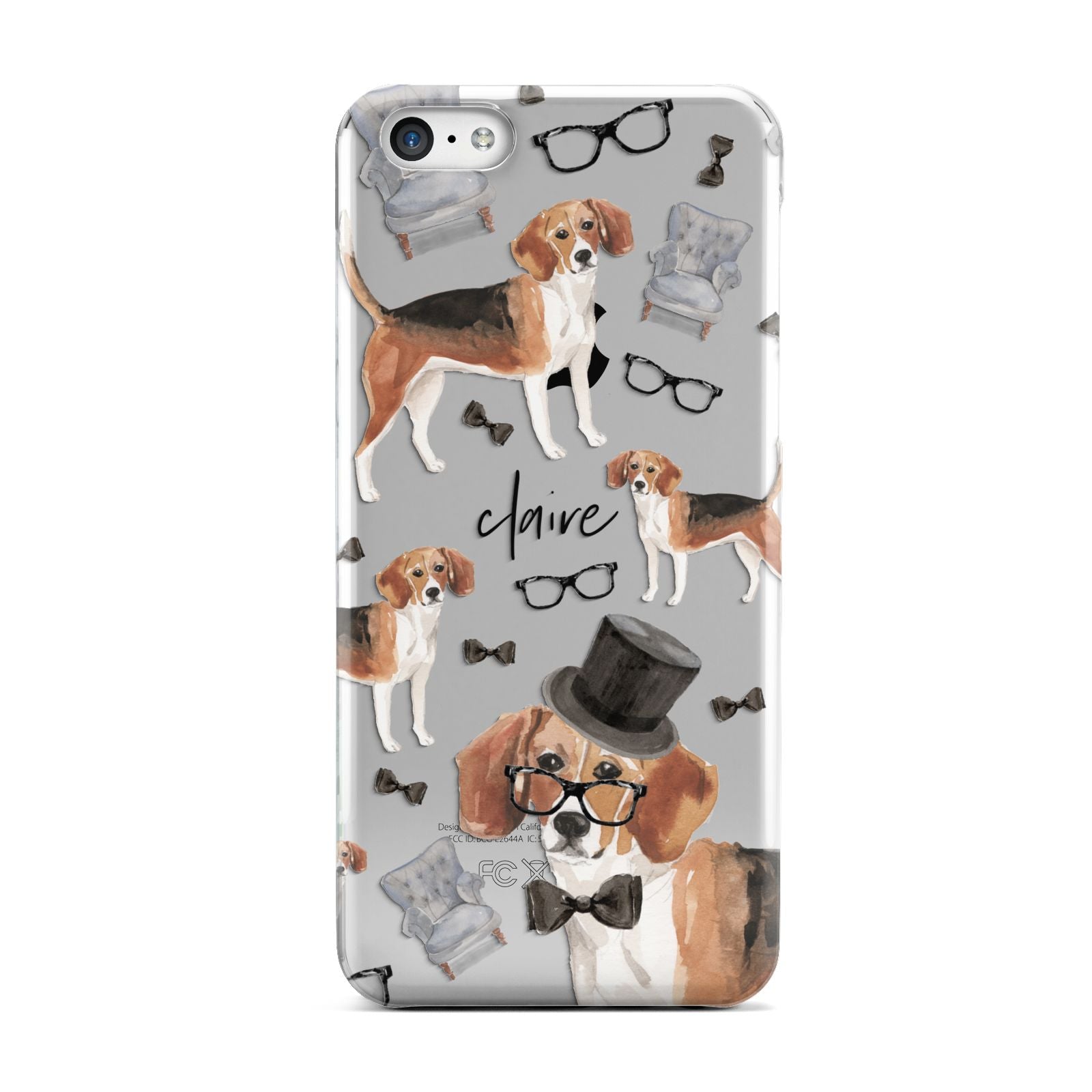 Personalised Beagle Dog Apple iPhone 5c Case