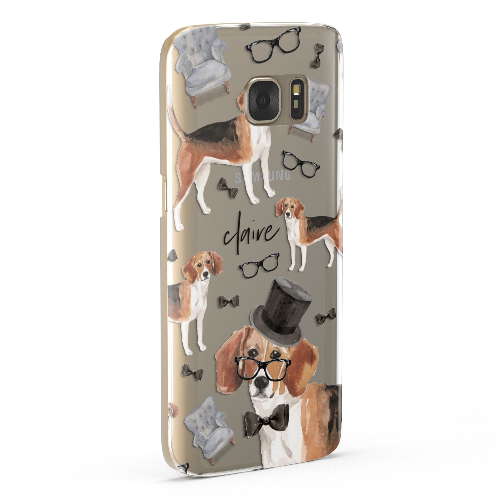 Personalised Beagle Dog Samsung Galaxy Case Fourty Five Degrees
