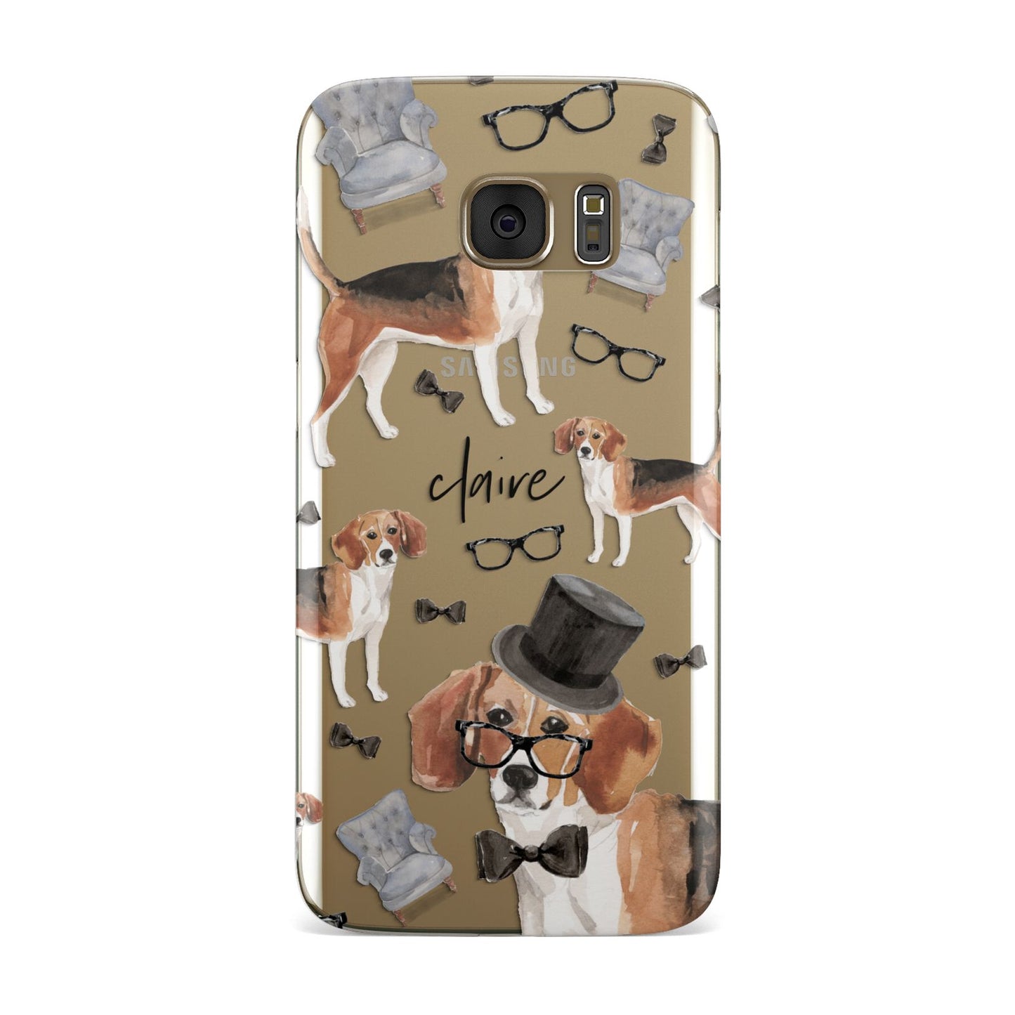 Personalised Beagle Dog Samsung Galaxy Case