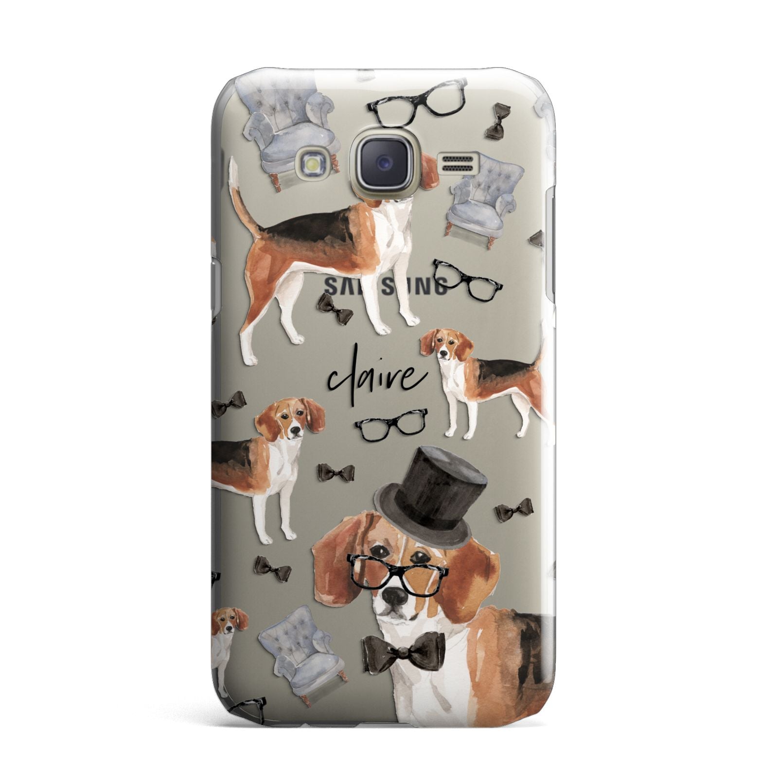 Personalised Beagle Dog Samsung Galaxy J7 Case