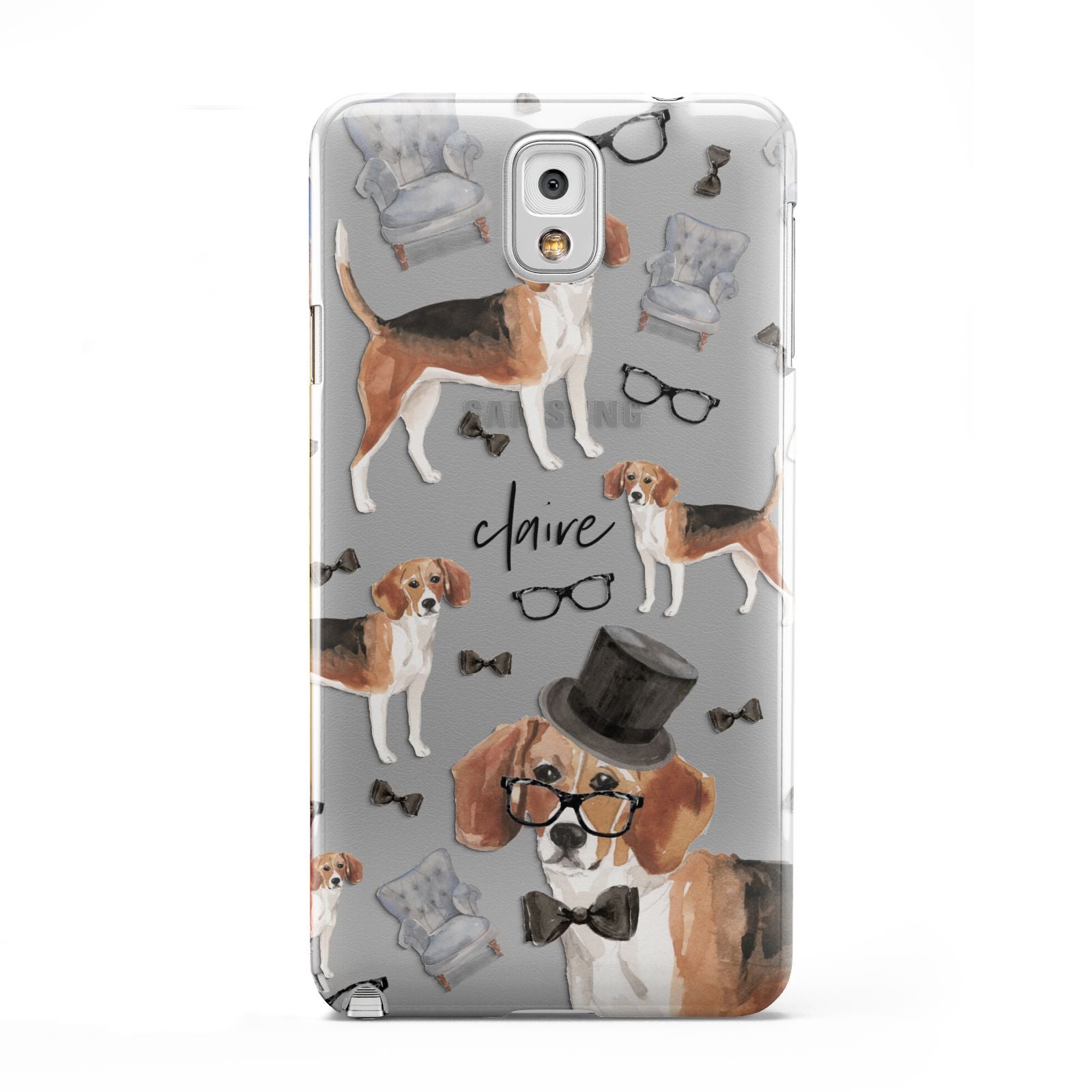 Personalised Beagle Dog Samsung Galaxy Note 3 Case