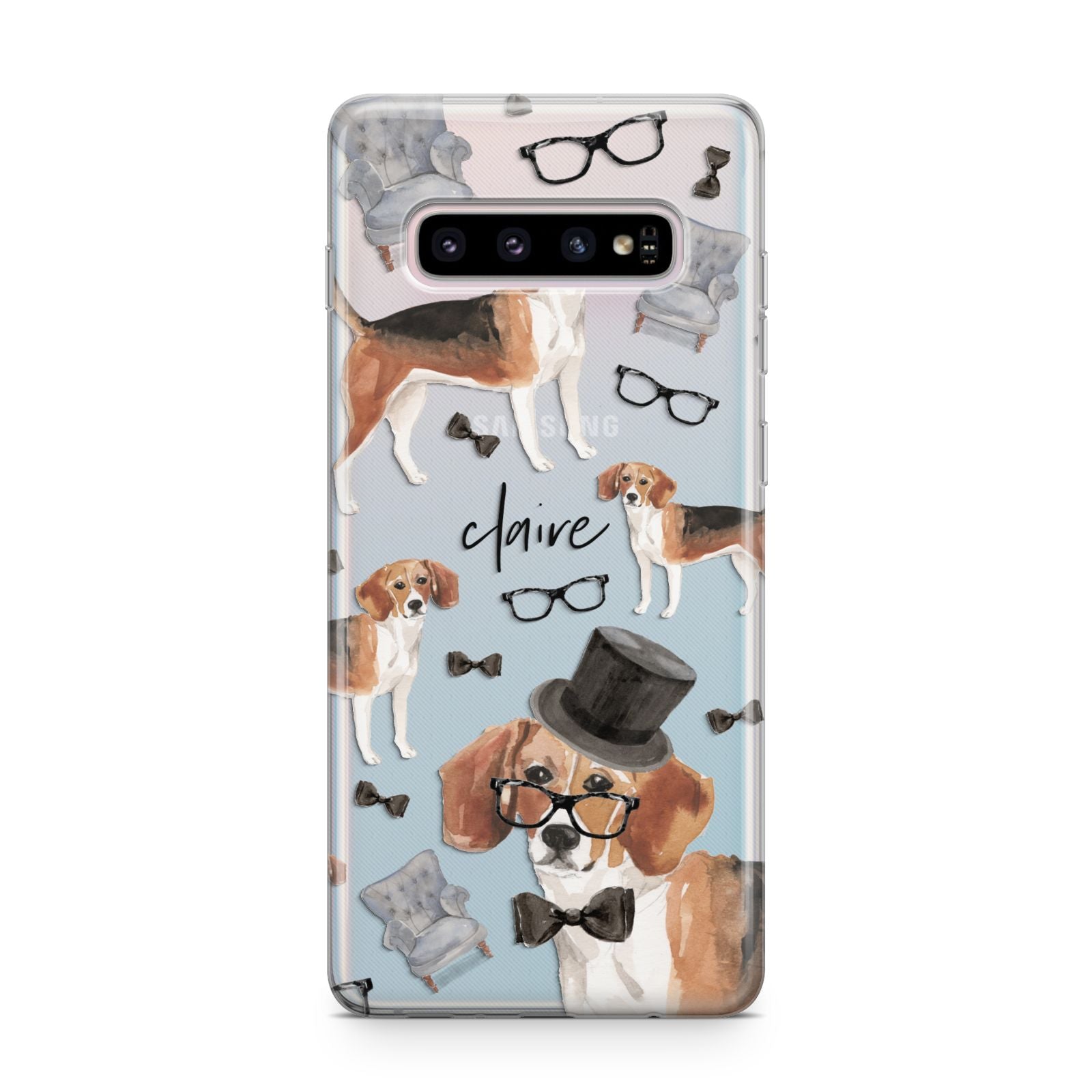 Personalised Beagle Dog Samsung Galaxy S10 Plus Case