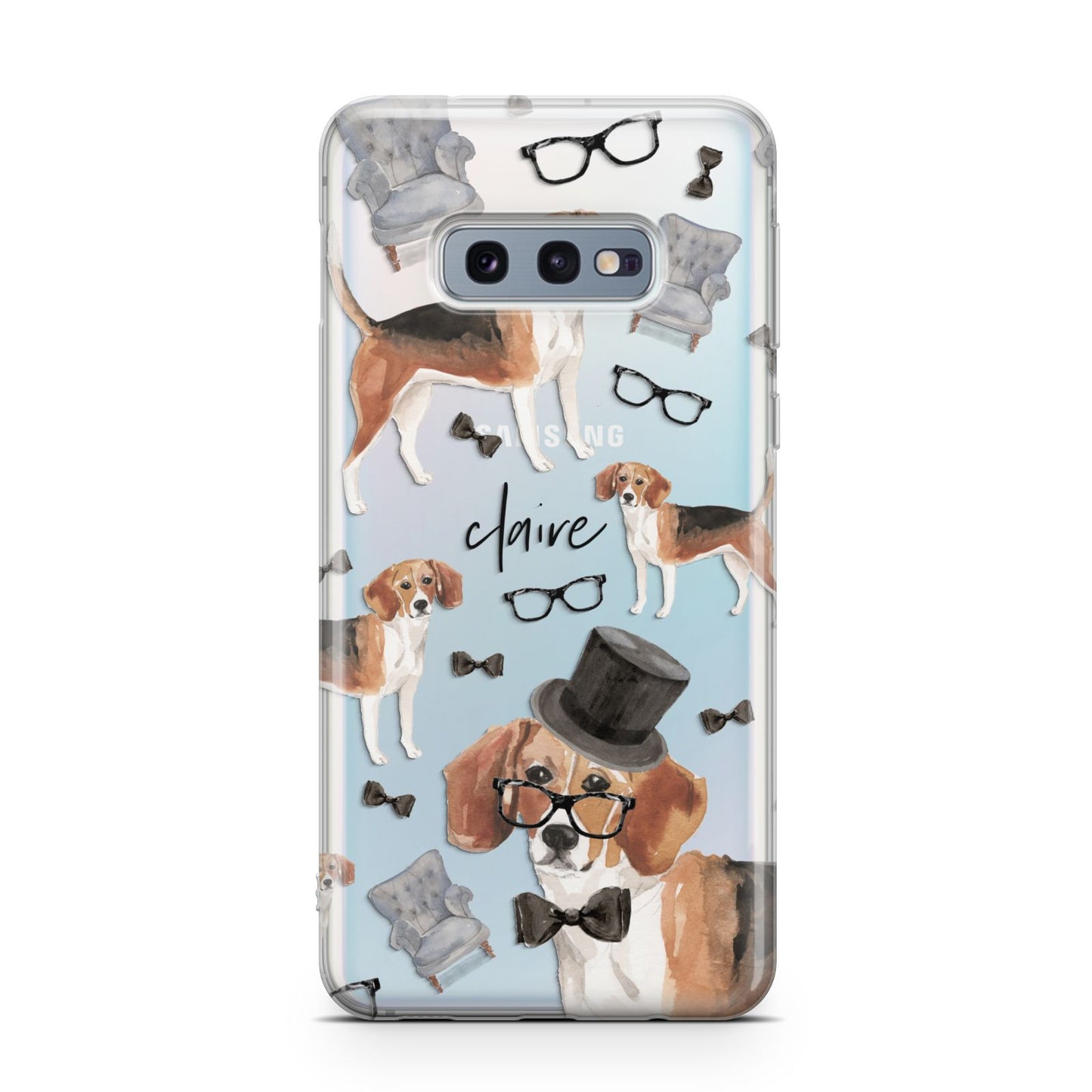 Personalised Beagle Dog Samsung Galaxy S10E Case