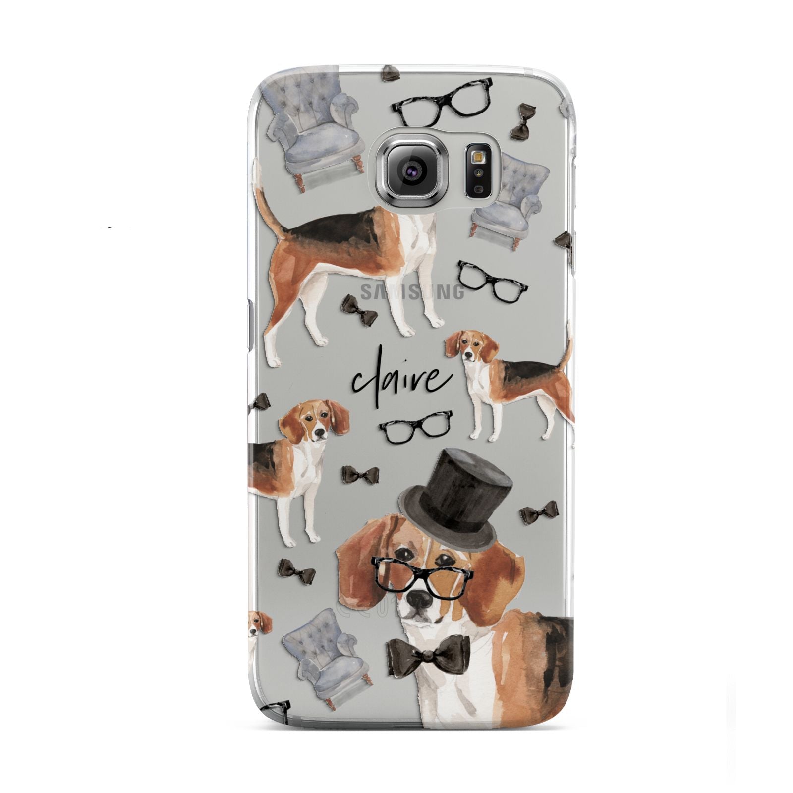 Personalised Beagle Dog Samsung Galaxy S6 Case