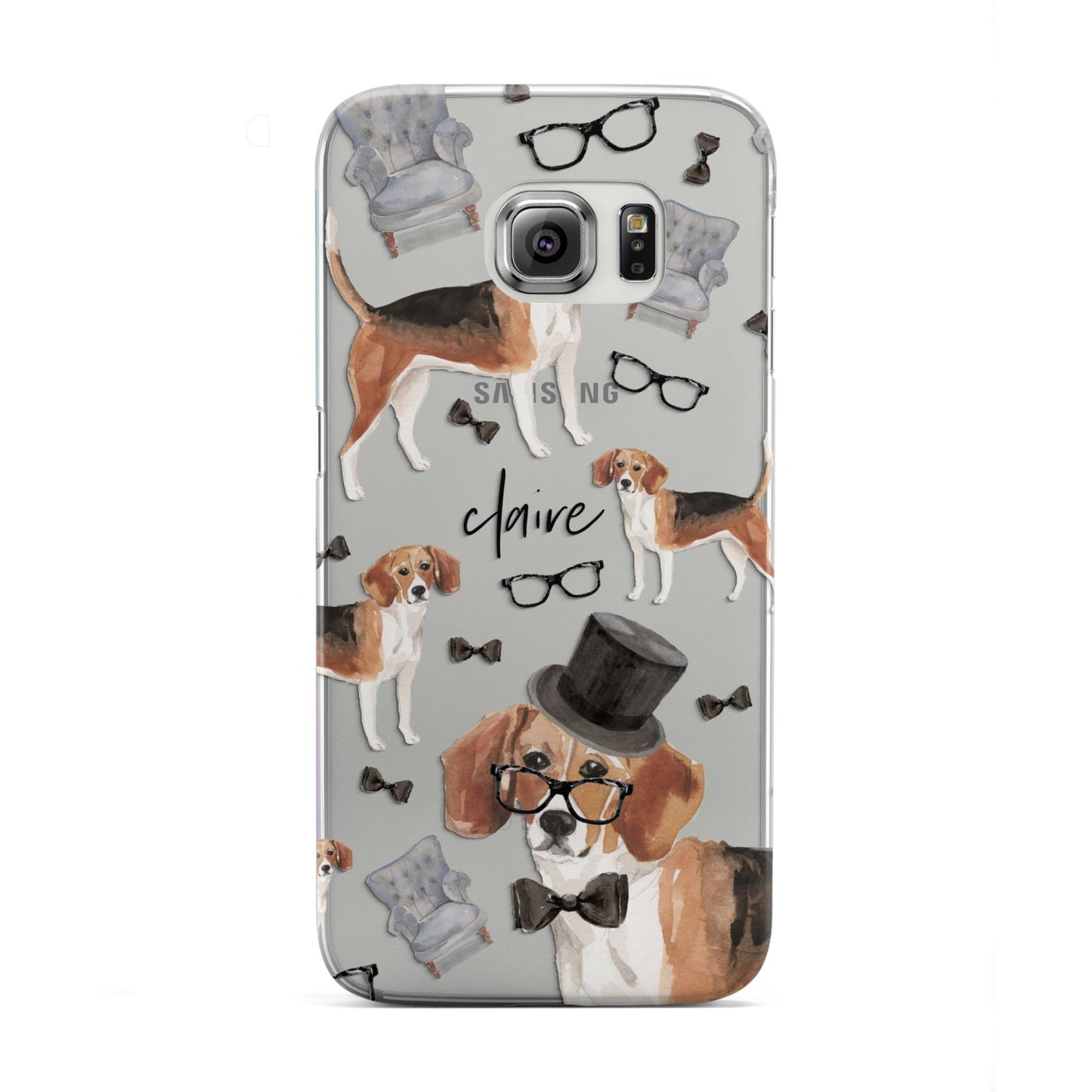Personalised Beagle Dog Samsung Galaxy S6 Edge Case