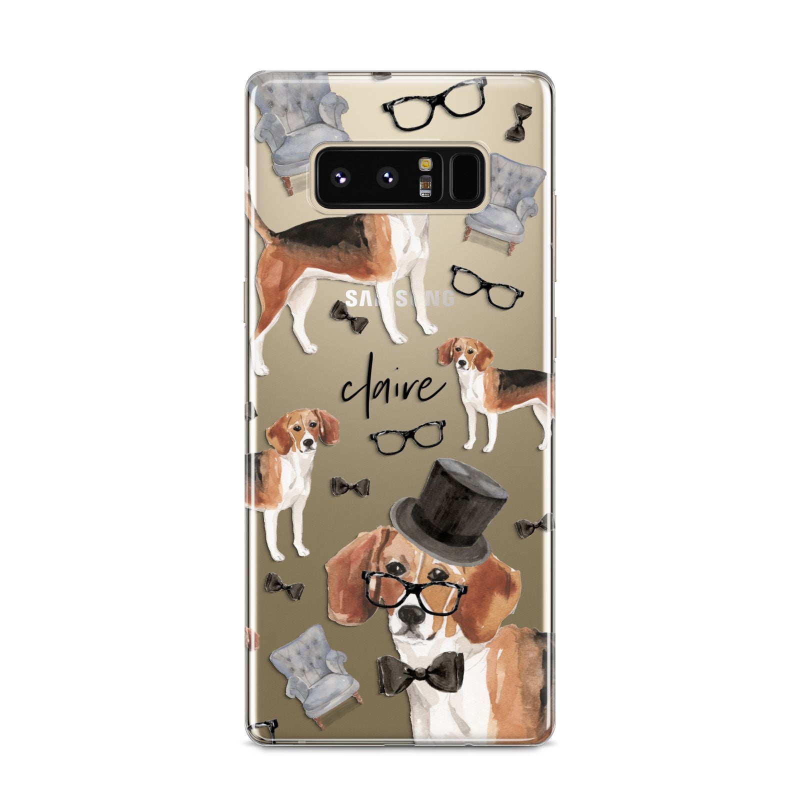 Personalised Beagle Dog Samsung Galaxy S8 Case
