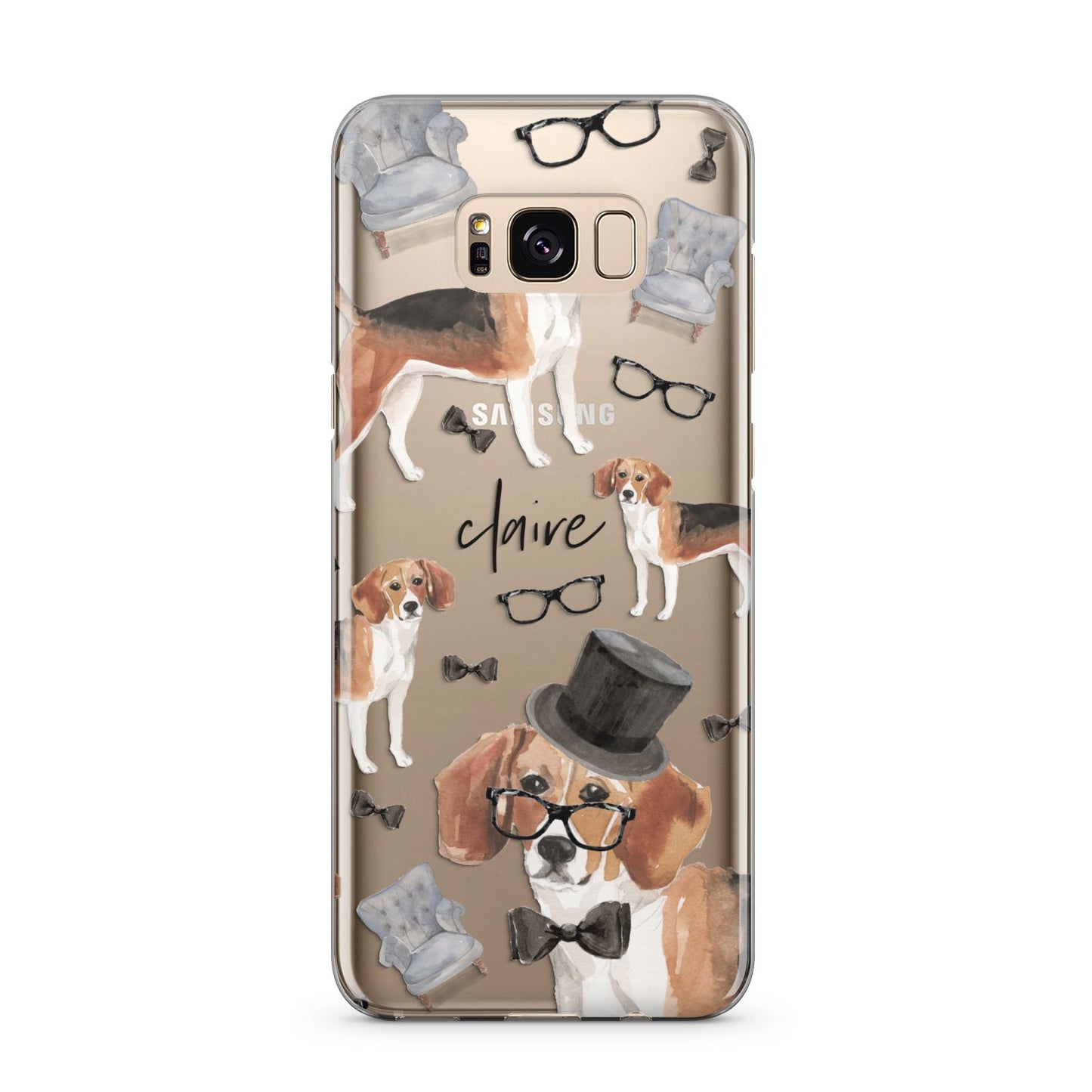 Personalised Beagle Dog Samsung Galaxy S8 Plus Case