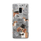 Personalised Beagle Dog Samsung Galaxy S9 Plus Case on Silver phone