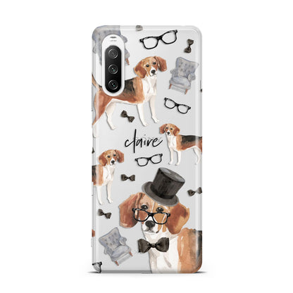 Personalised Beagle Dog Sony Xperia 10 III Case