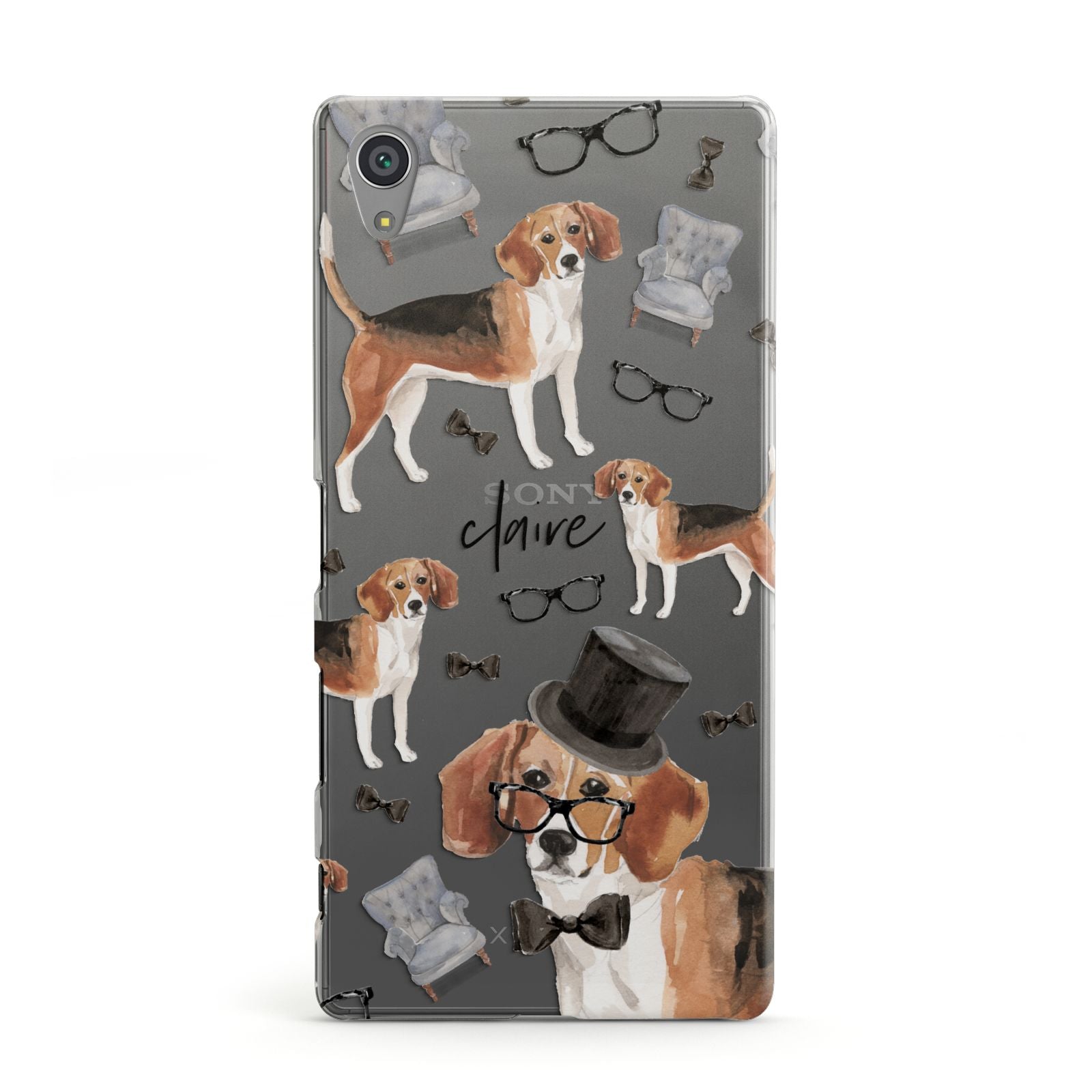 Personalised Beagle Dog Sony Xperia Case