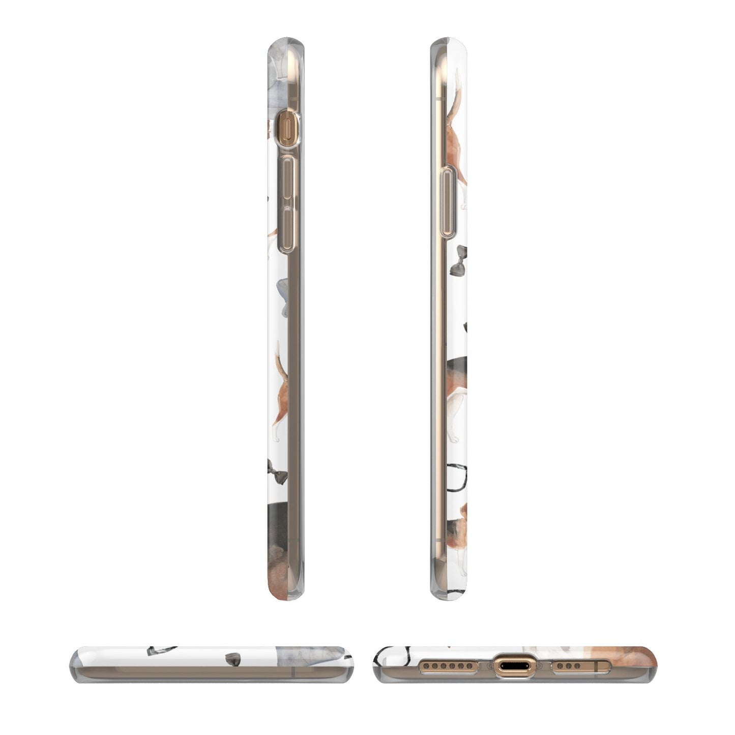 Personalised Beagle Dog iPhone 11 3D Tough Case Angle Images