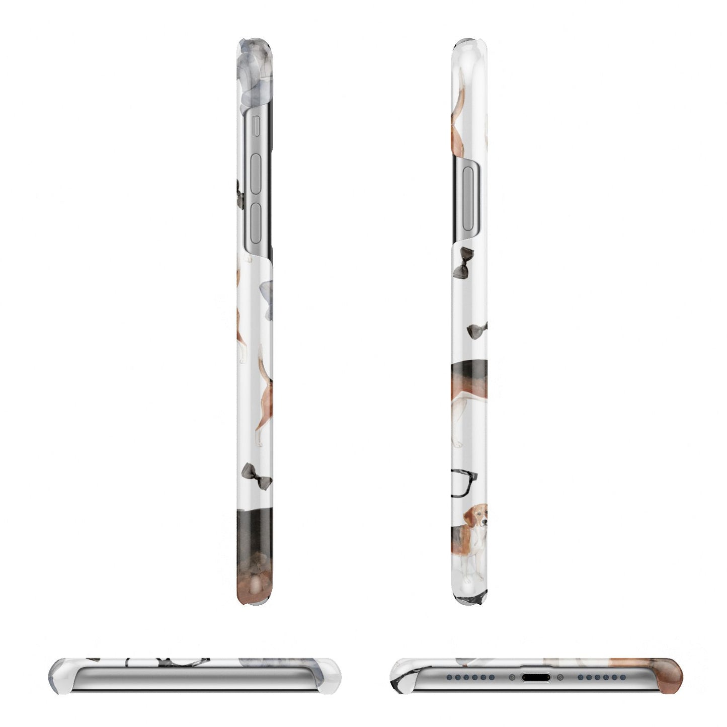 Personalised Beagle Dog iPhone 11 Pro 3D Snap Case Angle Images