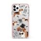 Personalised Beagle Dog iPhone 11 Pro Max Impact Pink Edge Case