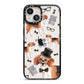 Personalised Beagle Dog iPhone 13 Black Impact Case on Silver phone