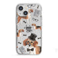 Personalised Beagle Dog iPhone 13 Mini TPU Impact Case with White Edges